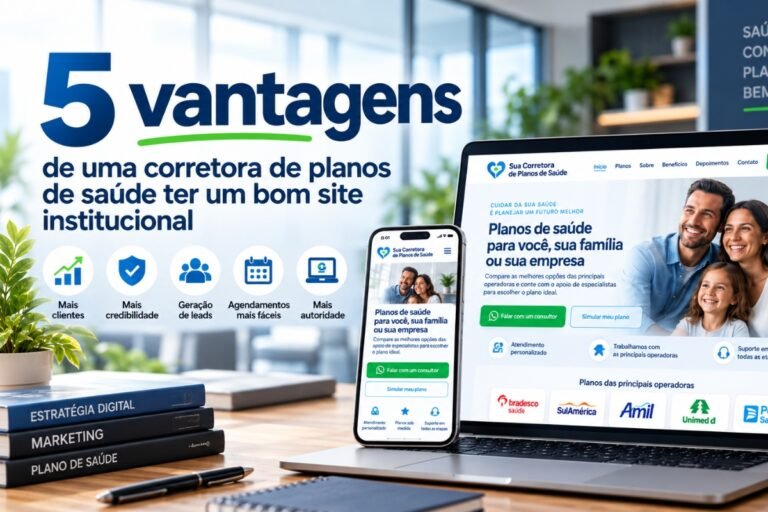 MComunica Descubra 5 vantagens de ter um bom site para corretora de planos de saúde e veja como fortalecer sua credibilidade, atrair clientes e gerar novas oportunidades.